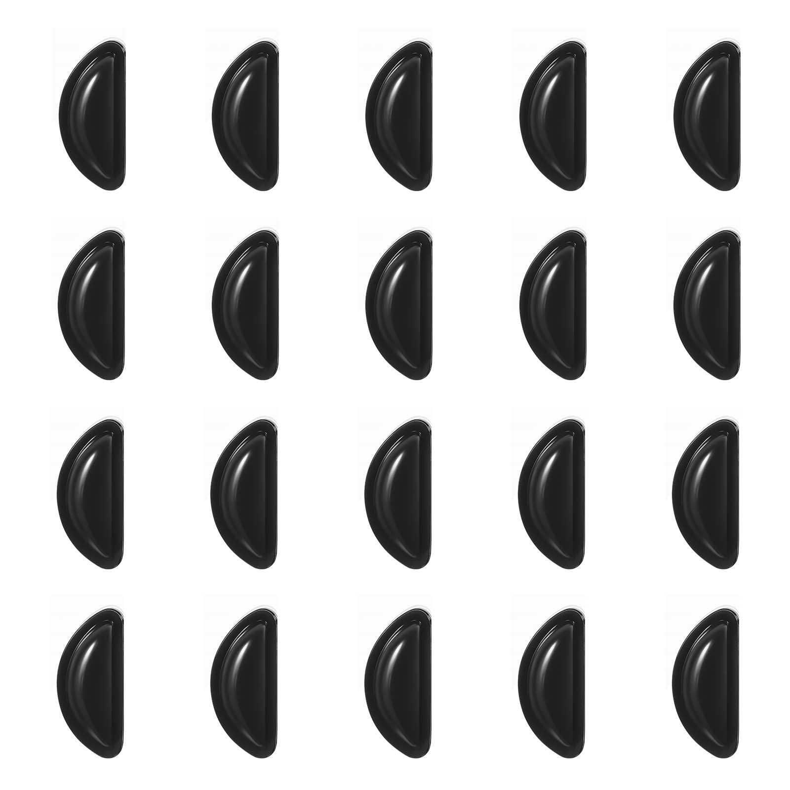 Ymapinc nose pads for glasses, black silicone, 10 pairs