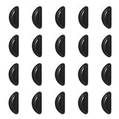 Ymapinc nose pads for glasses, black silicone, 10 pairs