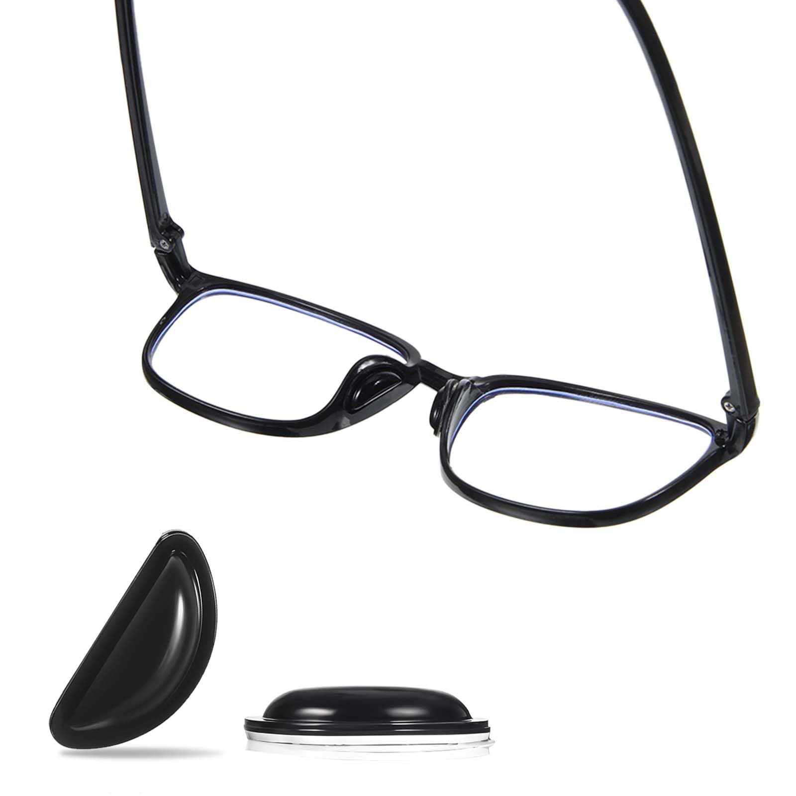 Pack of 10 pairs nose pads for glasses, black packaging