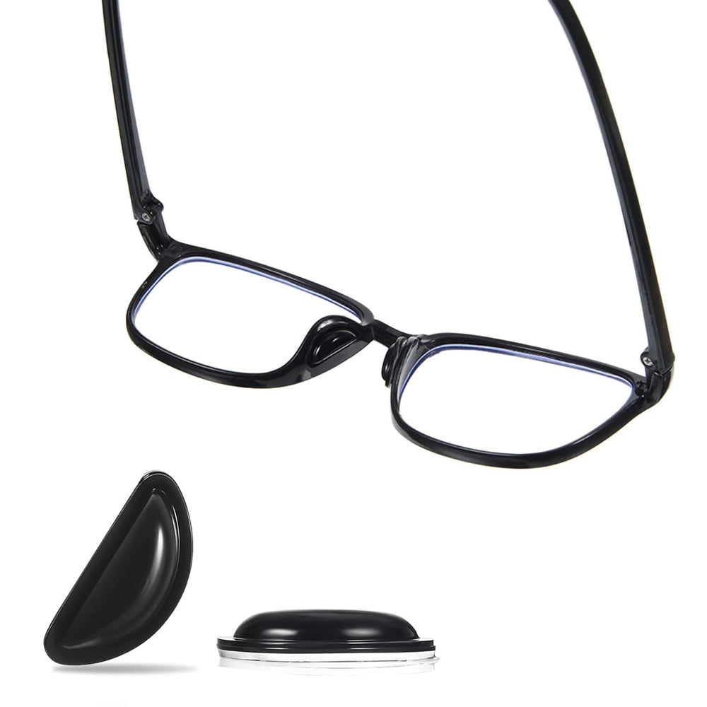 Pack of 10 pairs nose pads for glasses, black packaging