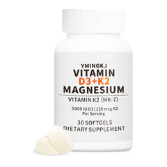 YMINGKJ Vitamin D3 K2 softgels bottle front view