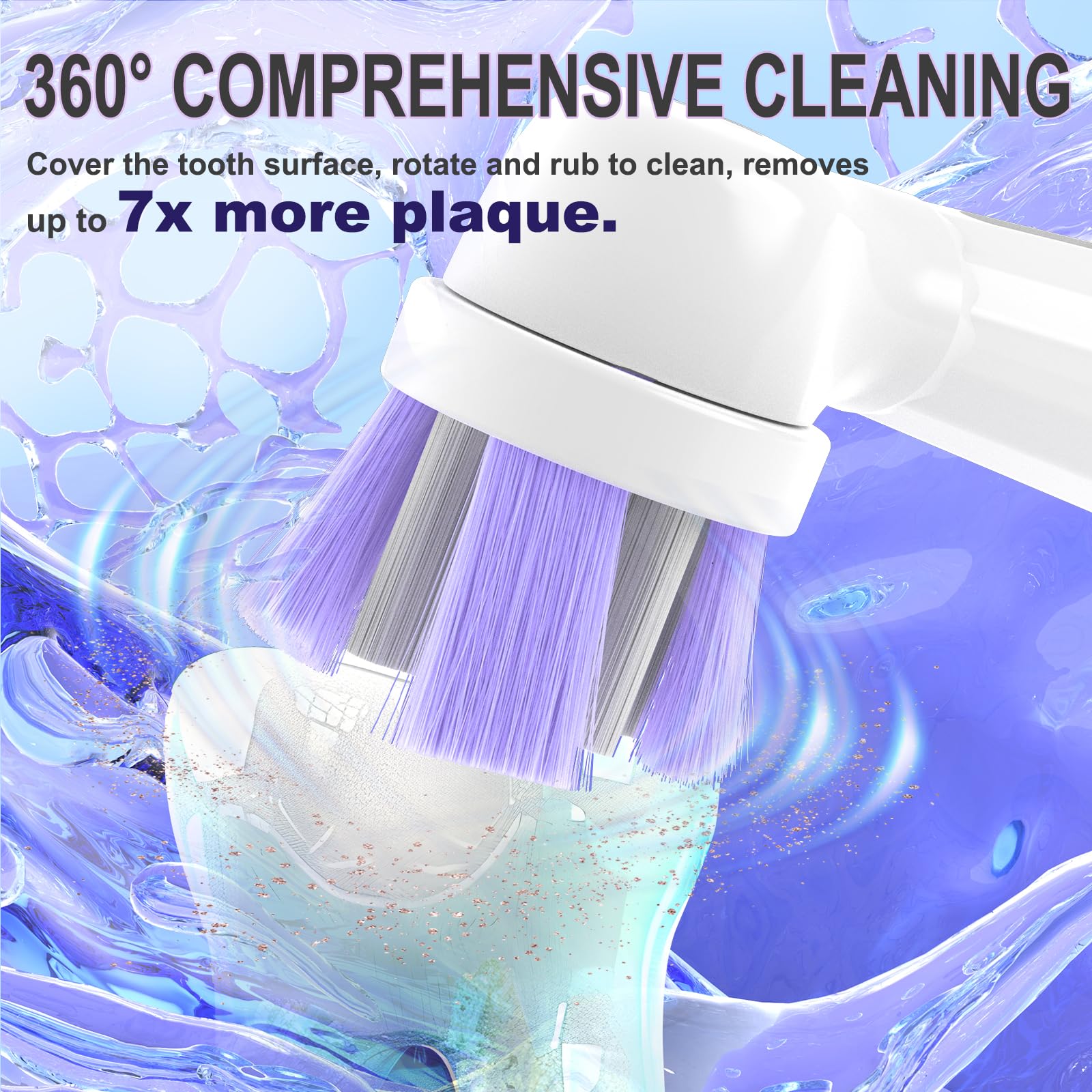 360-degree cleaning design for thorough brushing