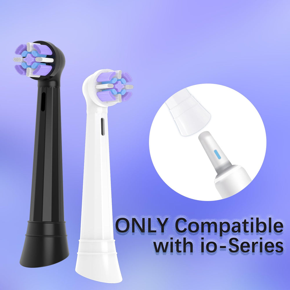 Compatible with Oral-B iO 10-9-8-7-6-5-4-3 series brush heads
