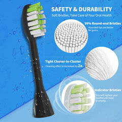 YMPBO replacement head installed on Philips One Series toothbrush