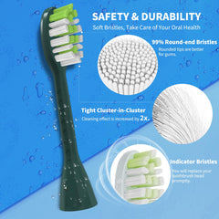 Individually wrapped YMPBO brush heads for travel