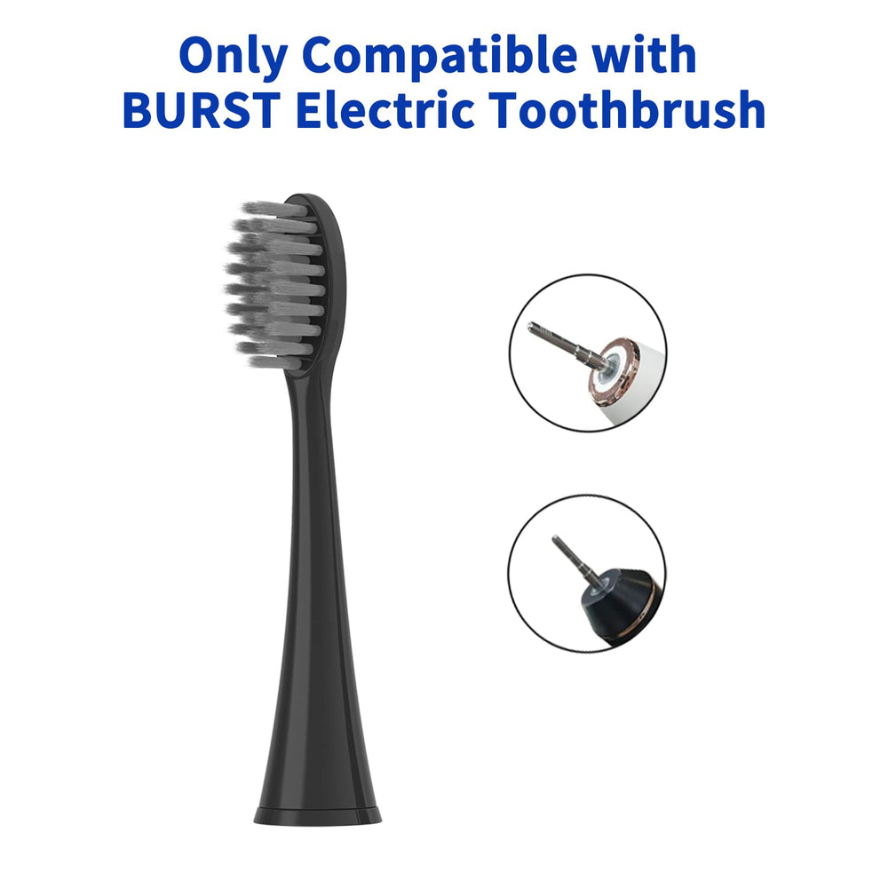 Interdental cut bristle design on YMPBO Burst heads