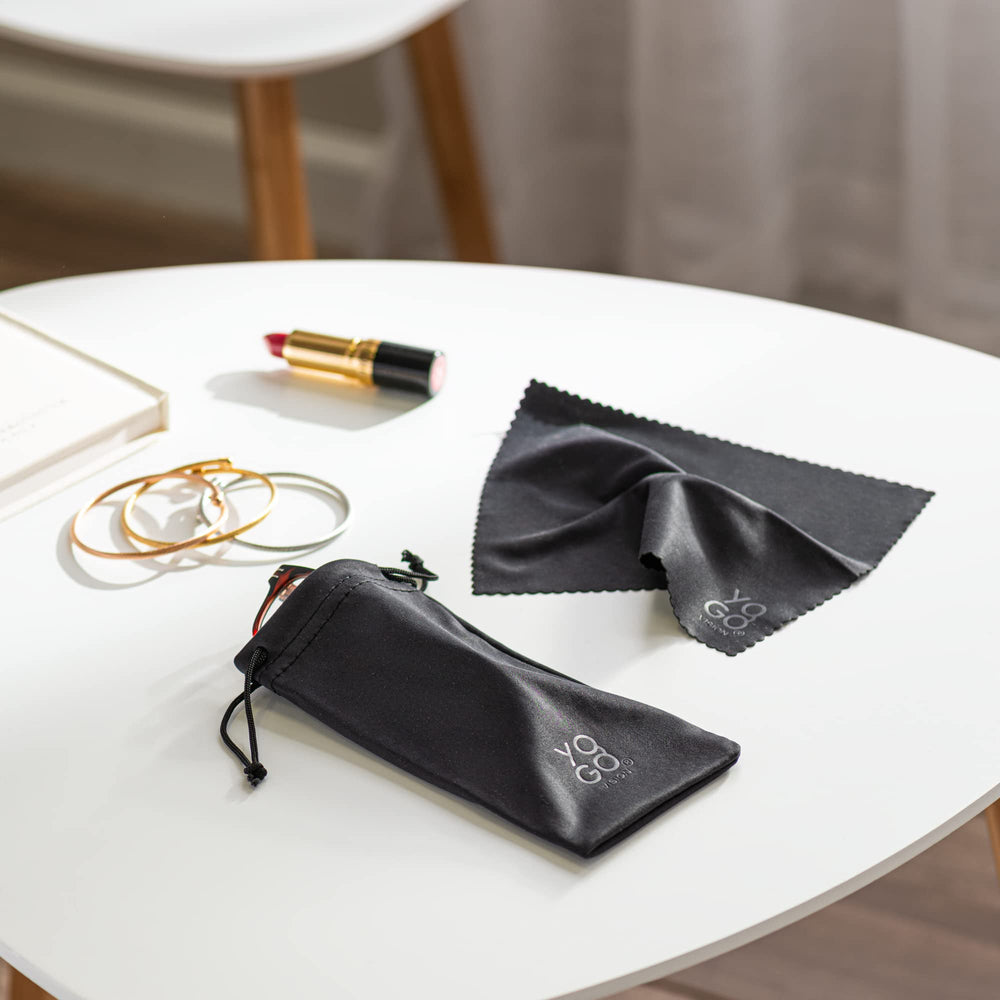 Close-up of ultra-soft microfiber lens cloth by Yogo Vision