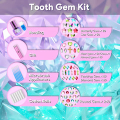 Crystal gems in multiple sizes from the YOLEYUAN kit
