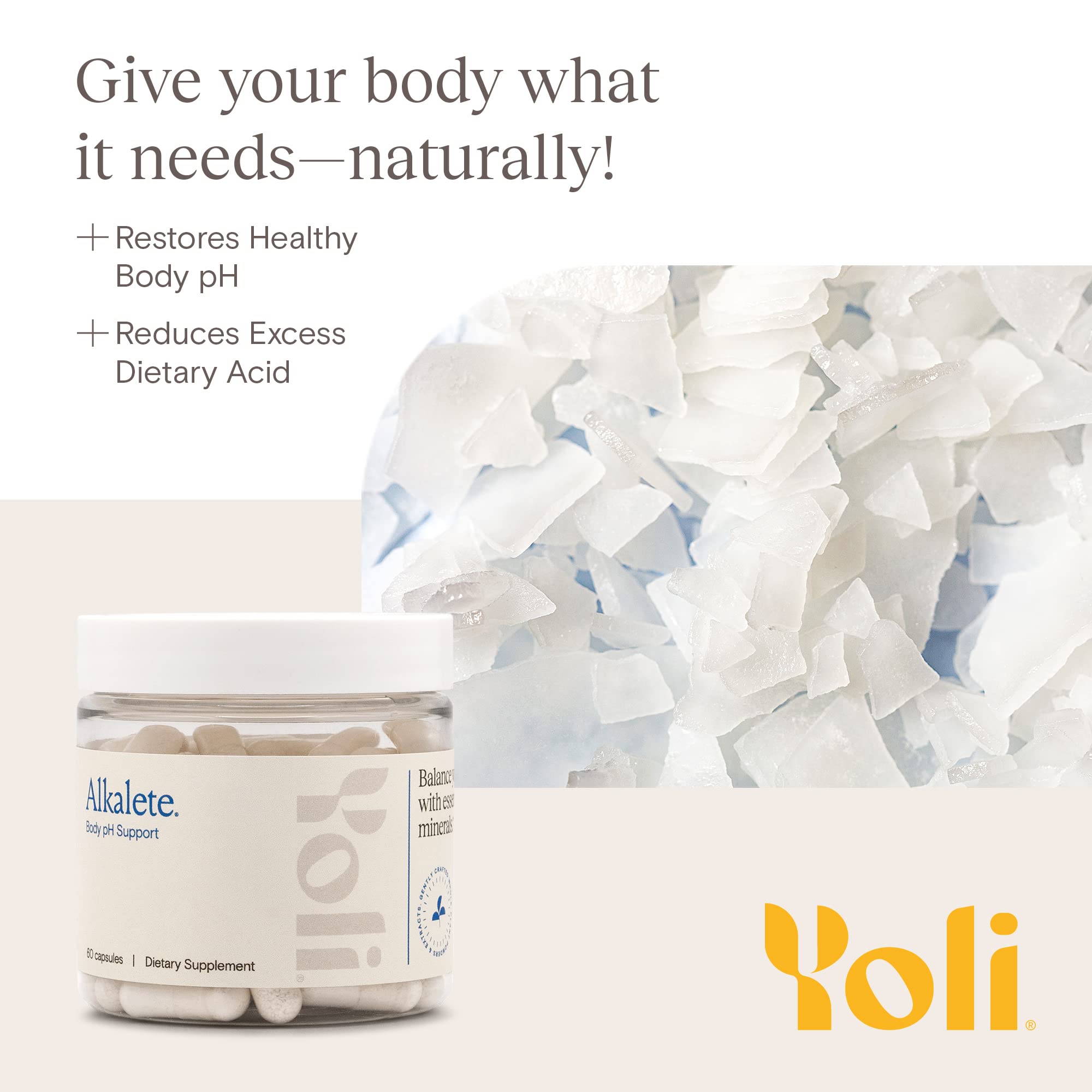 Yoli Alkalete bottle angled side view showing label