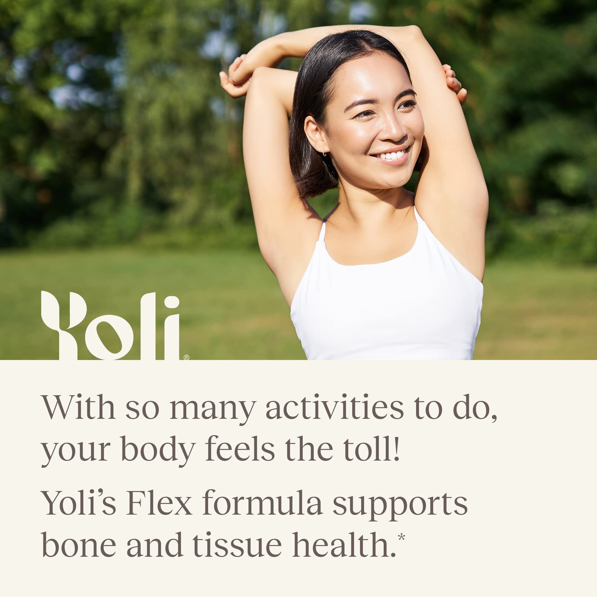 Yoli Flex Limber-C and Mobiliflex blends graphic