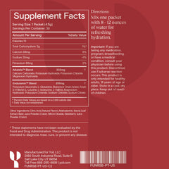 Yoli Fun pour into glass showing fast hydration