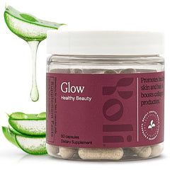 Bottle of Yoli Glow Biotin & Collagen Supplements