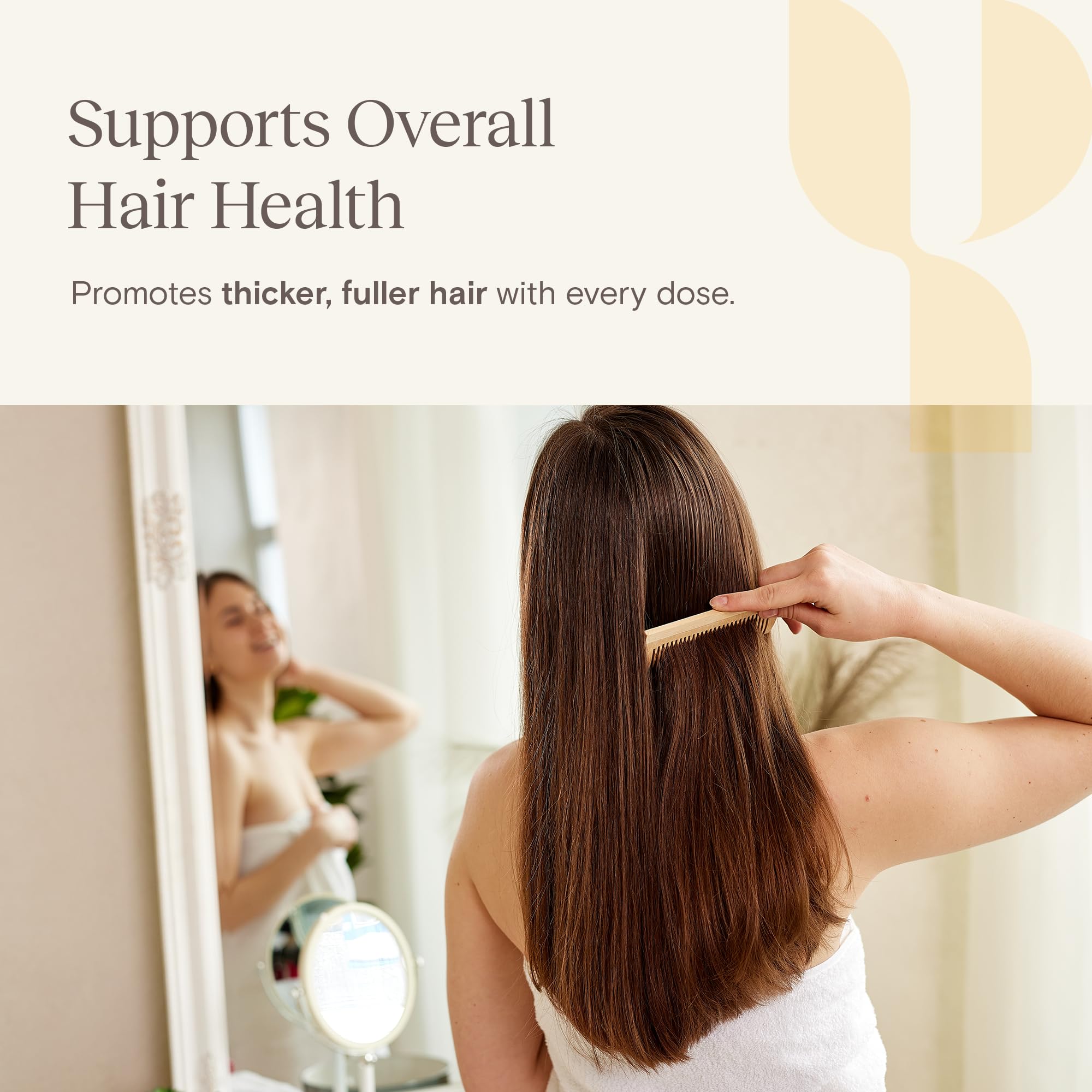 Biotin and collagen ingredients visual