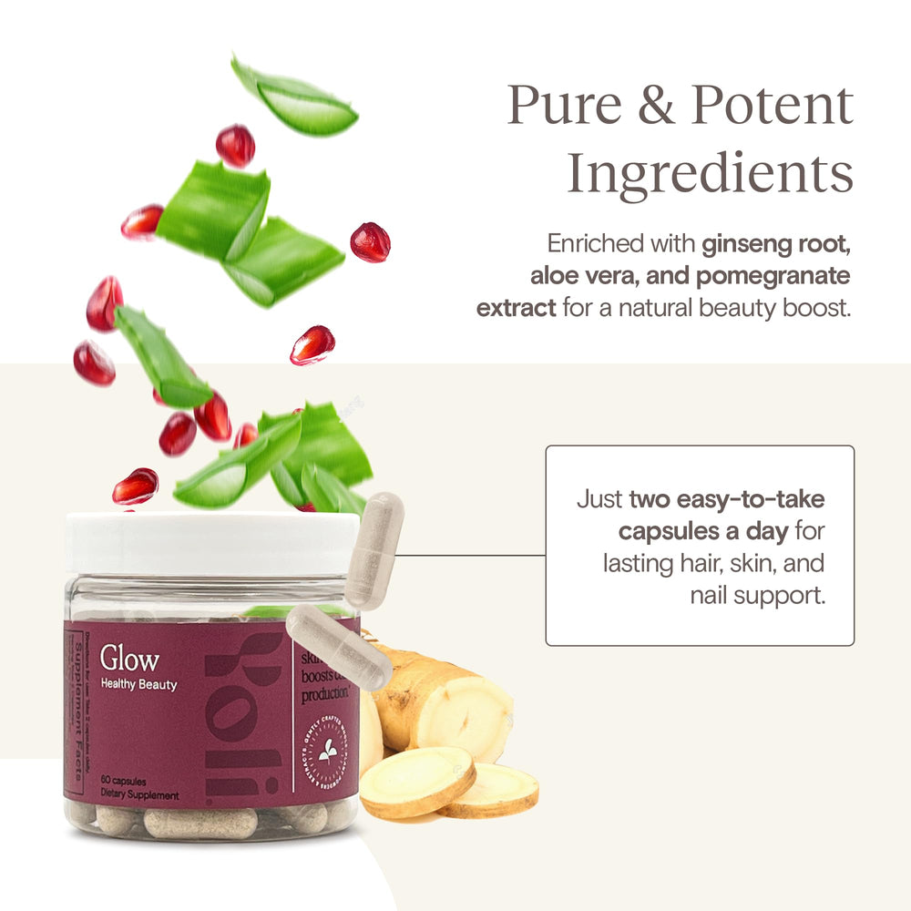 Vitamins and minerals illustration for hair and skin