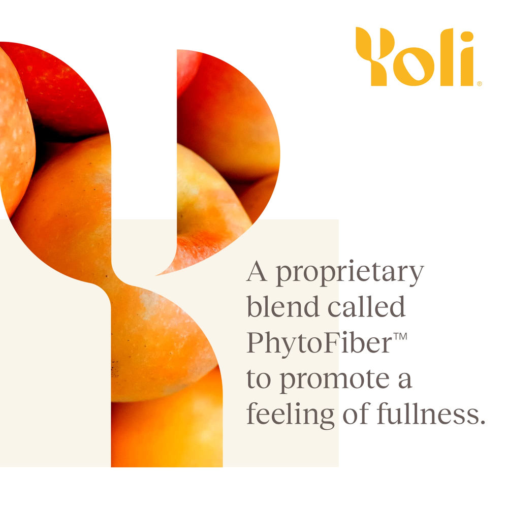 Yoli Resolve apple fiber close-up highlighting natural source and texture