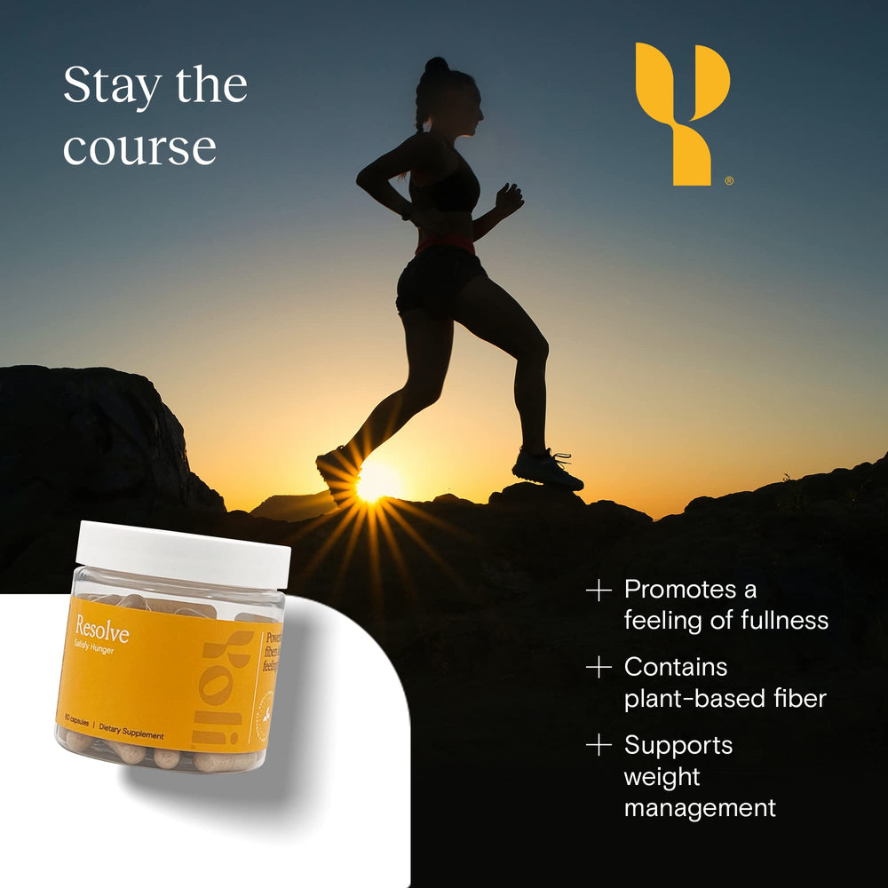 Yoli Resolve konjac glucomannan powder close-up emphasizing fiber benefit