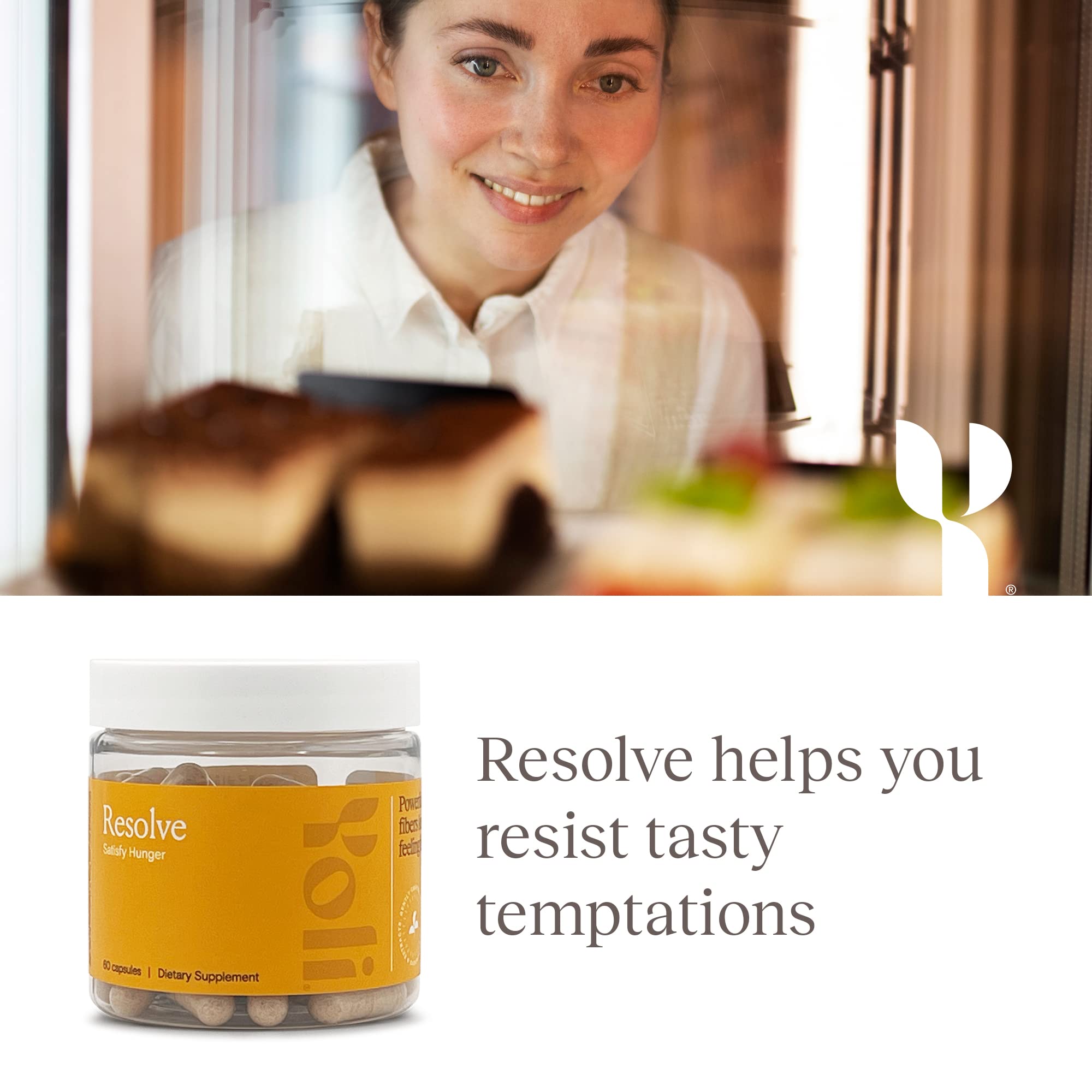 Yoli Resolve label close-up displaying ingredient panel and directions