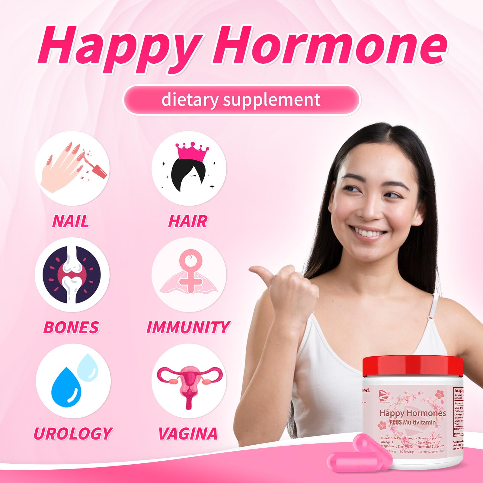 Happy hormones concept for cycle support
