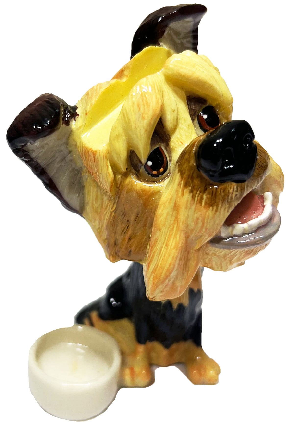 Yorkie dog breed novelty eyeglass holder stand - front view
