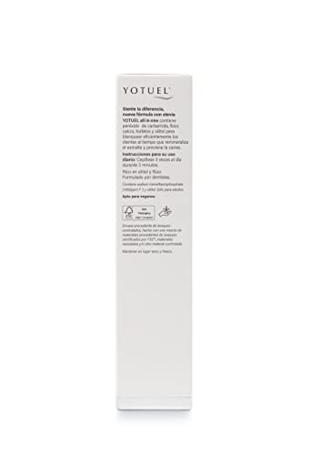 Close-up of Yotuel Snow Mint All-In-One Toothpaste on white background