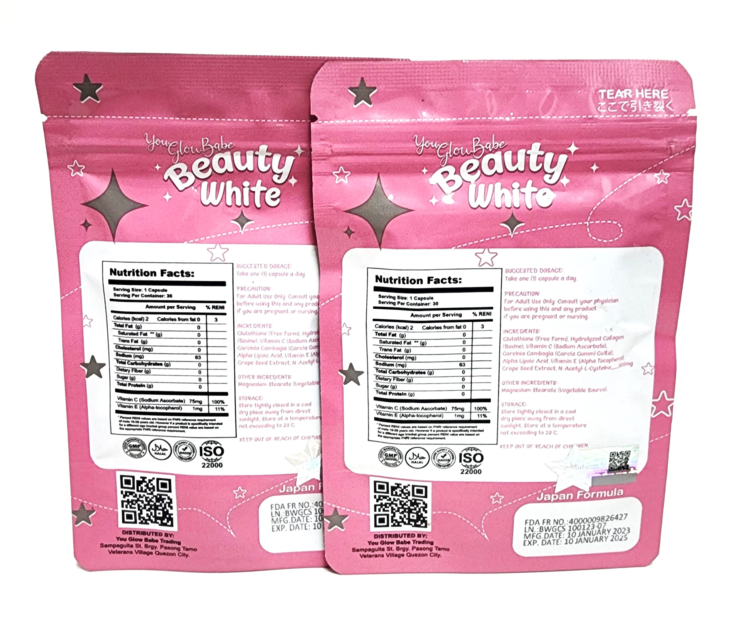 Close-up of bottle label highlighting 4-in-1 formula