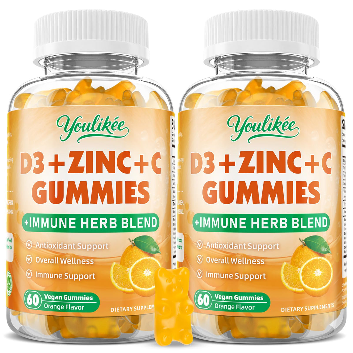Youlikee 2-pack immunity gummies box front view