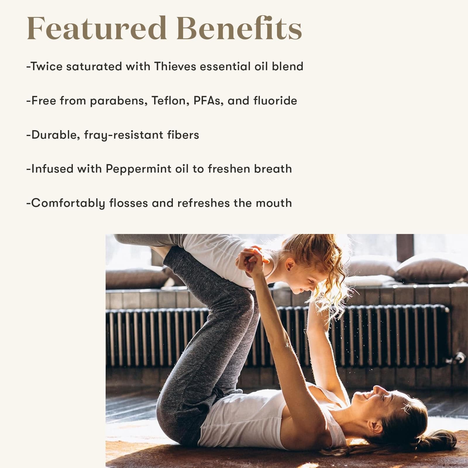 Travel-ready dental floss for on-the-go use