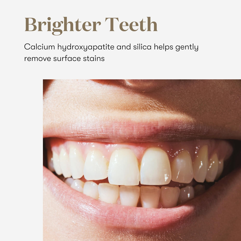 Whitening toothpaste being squeezed onto a toothbrush