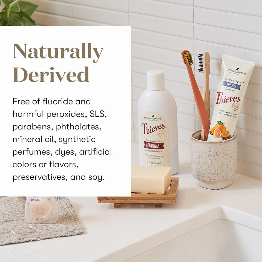 Mint leaves and toothpaste highlighting natural ingredients