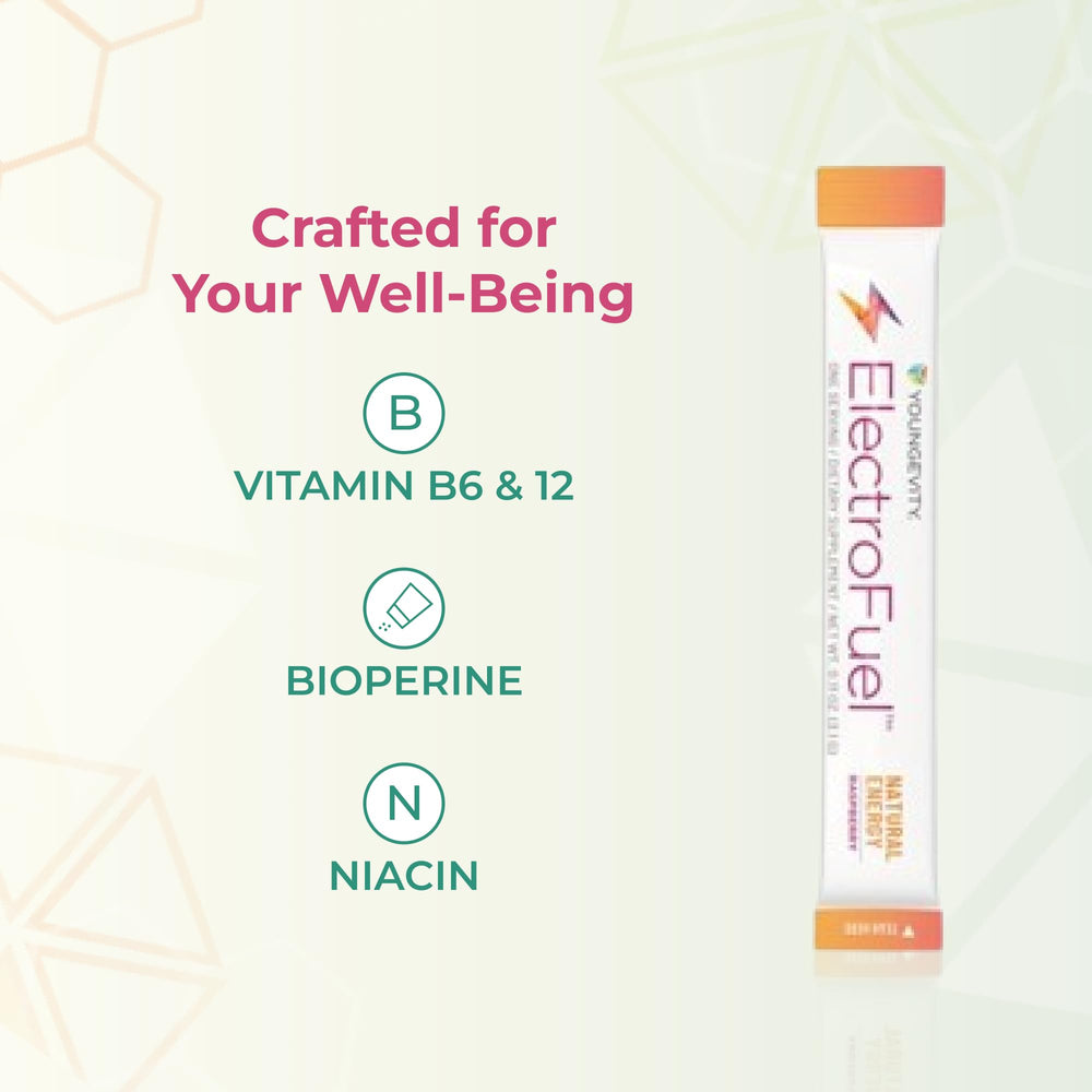 Youngevity ElectroFuel Raspberry flavor close-up emphasizing natural taste