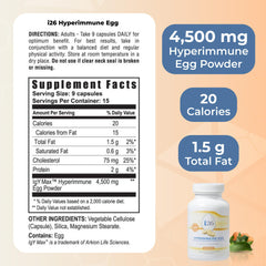 i26 hyperimmune egg powder supplement close-up