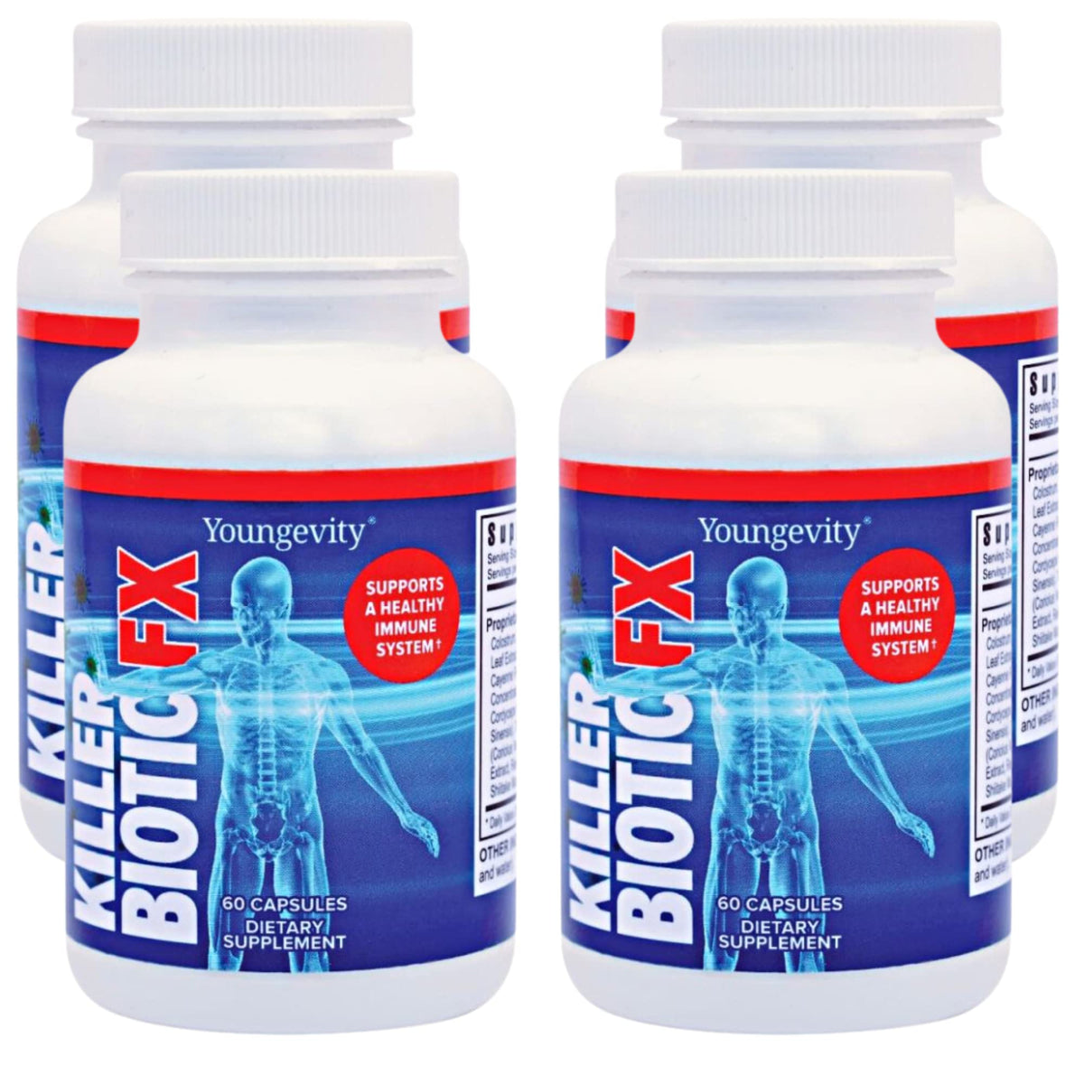 Bottle of Youngevity Killer Biotic FX with propolis