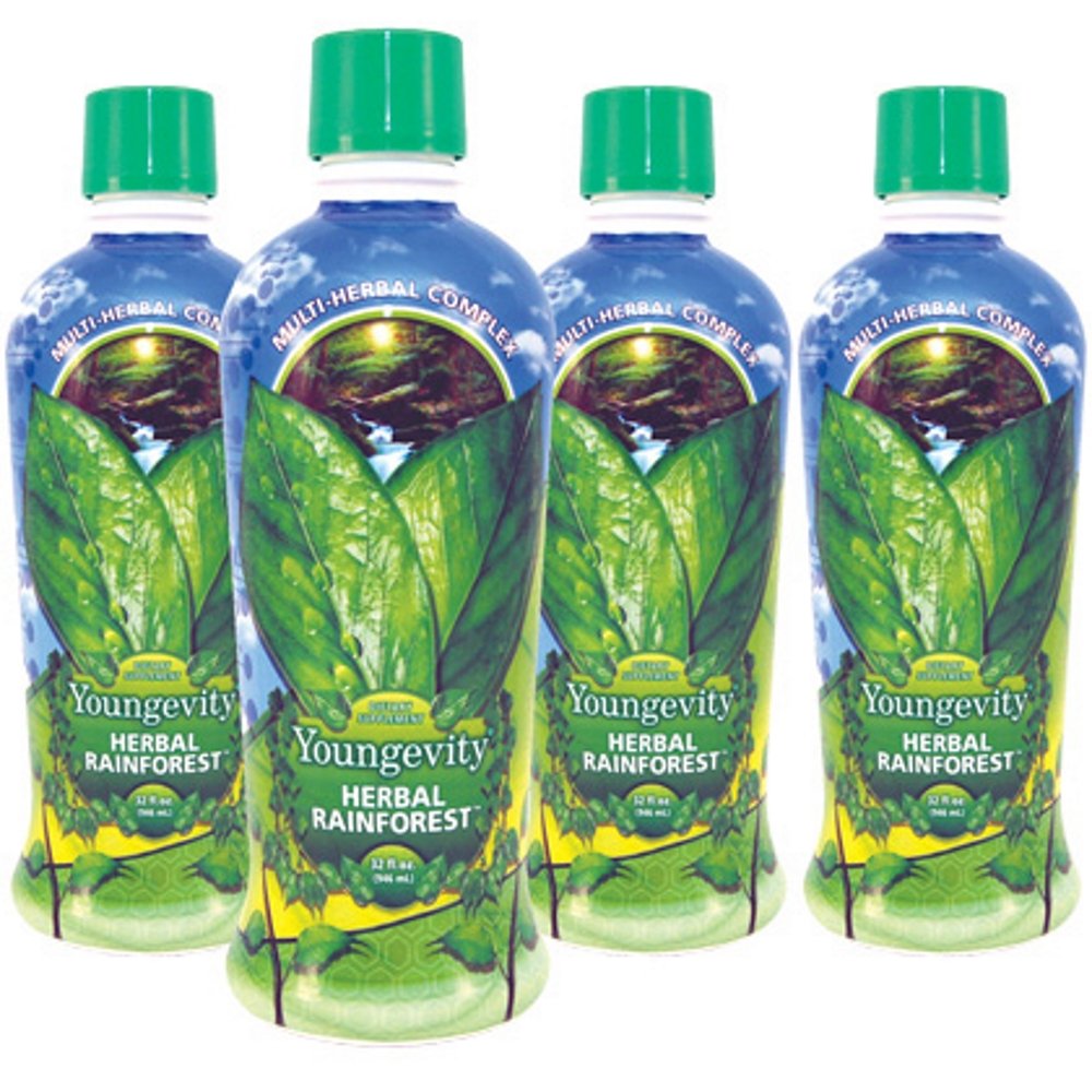 Youngevity Majestic Earth Herbal Rainforest mango-flavored liquid supplement bottle 32 oz