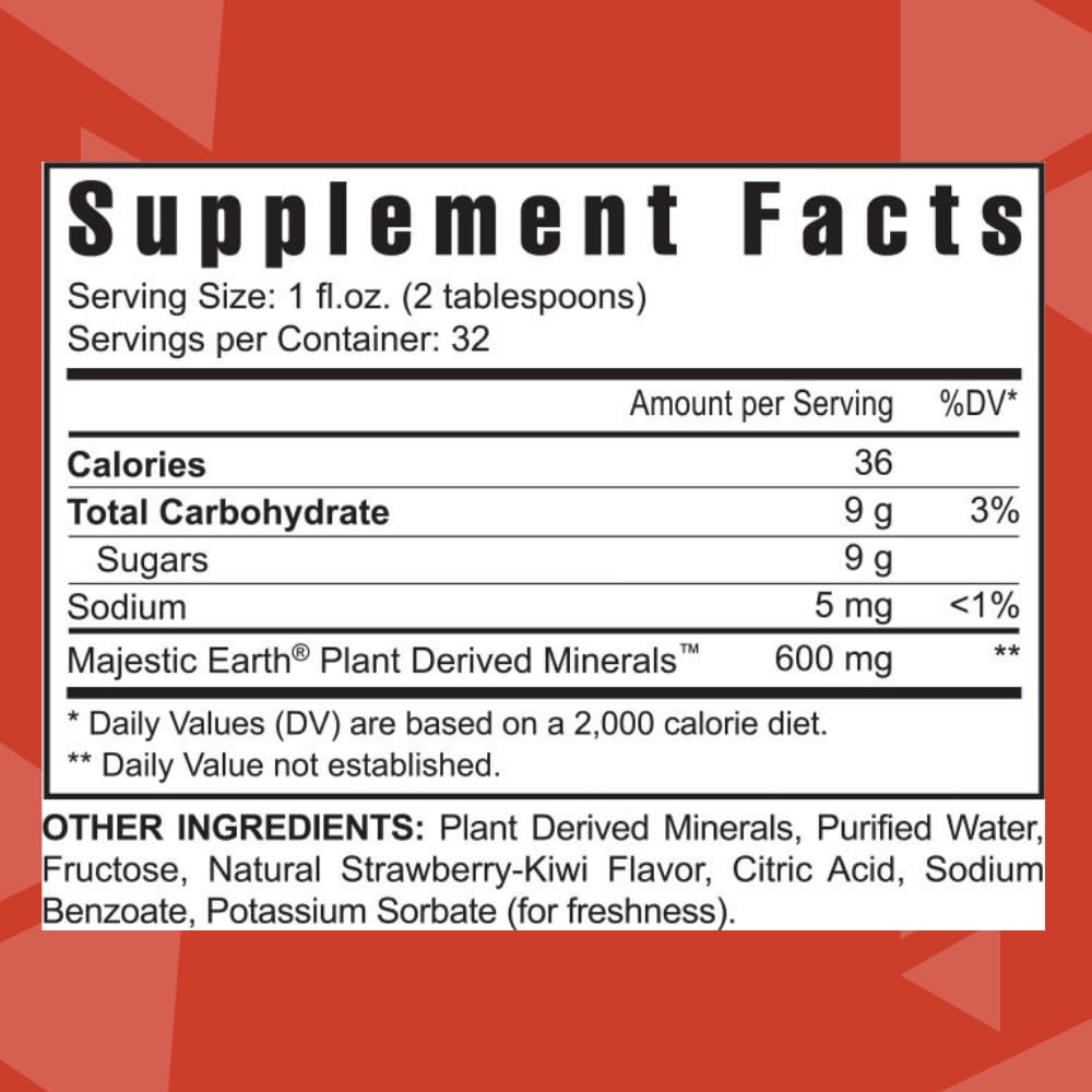 Close-up of Youngevity Strawberry Kiwi-Mins bottle label