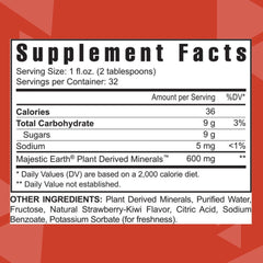 Close-up of Youngevity Strawberry Kiwi-Mins bottle label