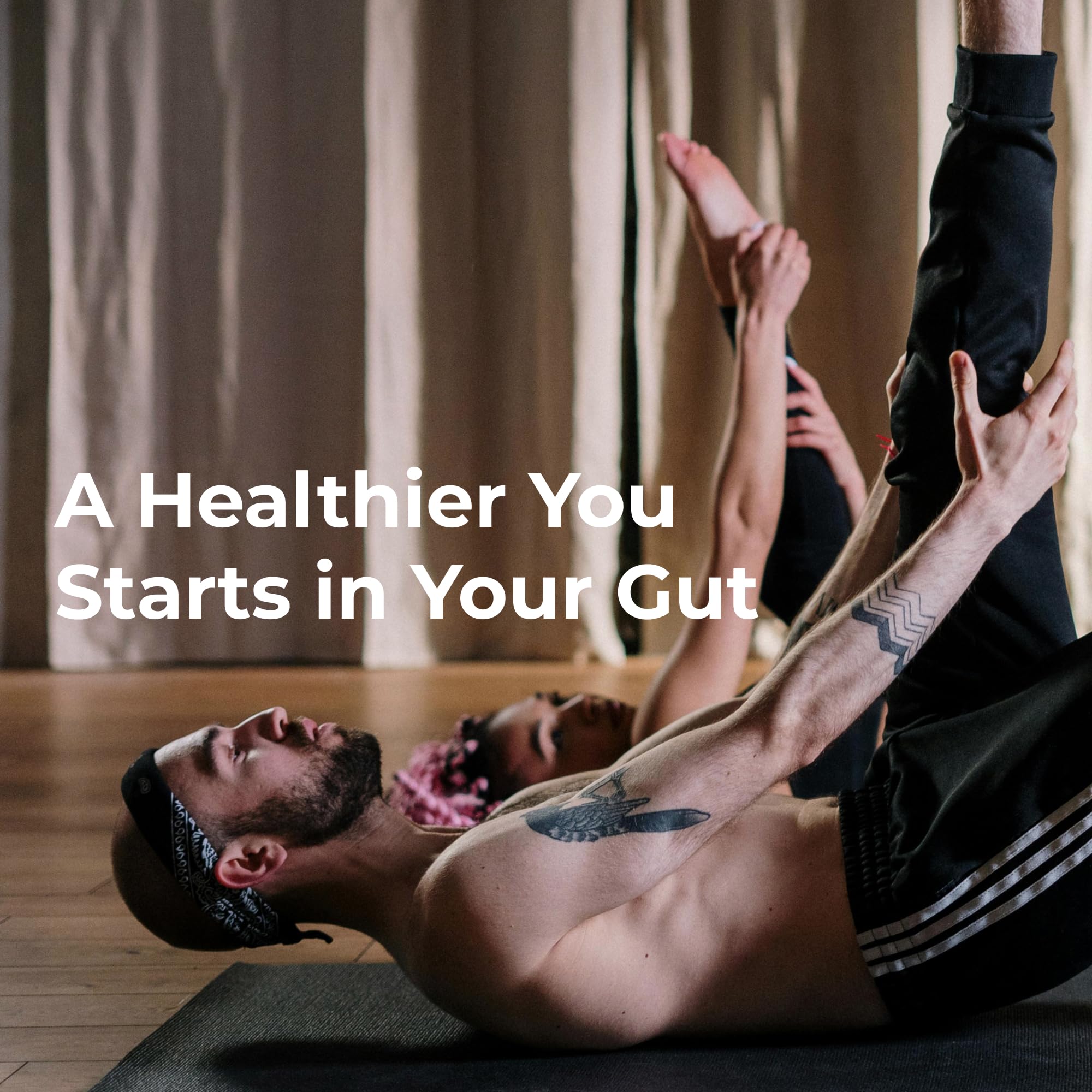 Concept image illustrating immune system support via gut health