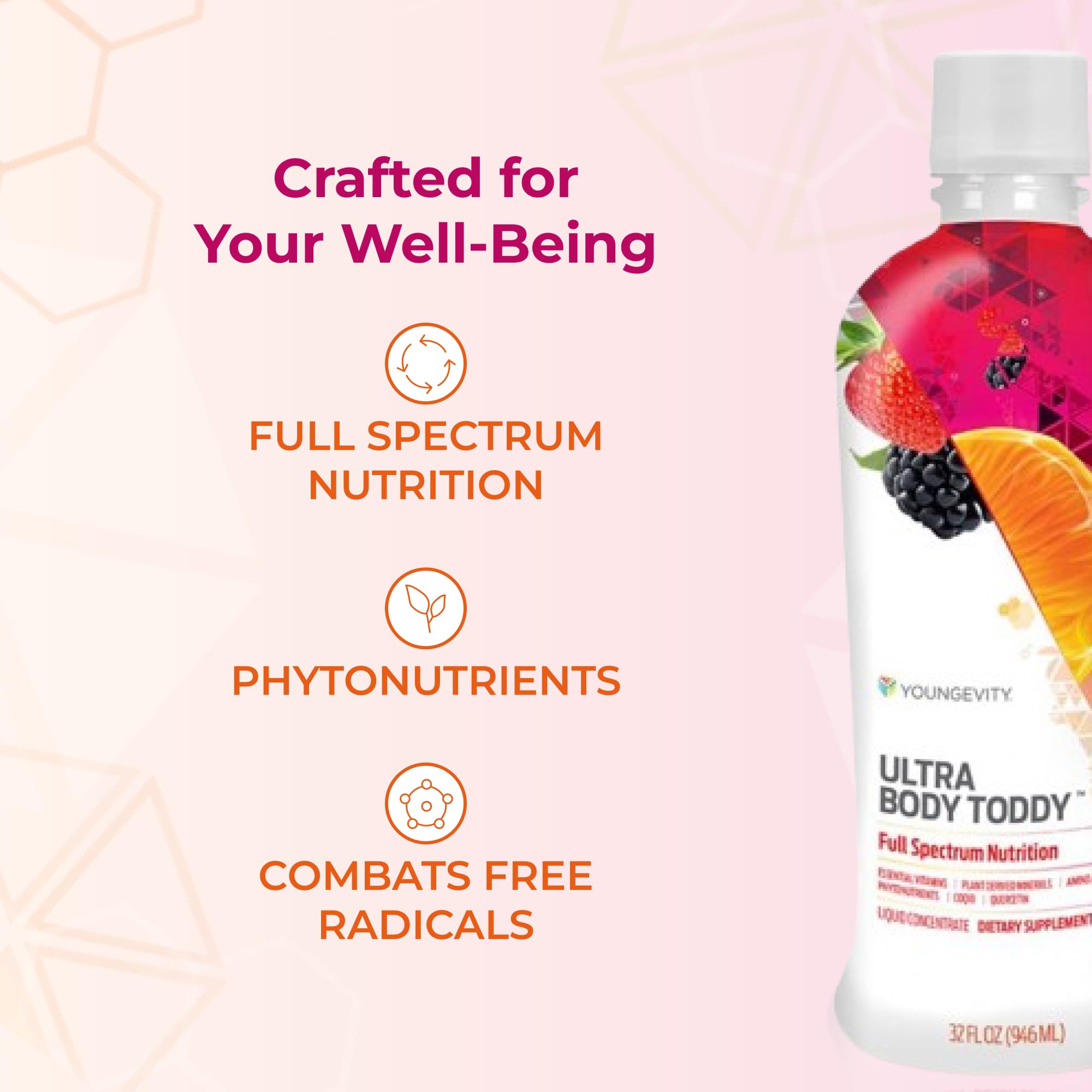 Pack of 2 bottles of Youngevity Ultra Body Toddy