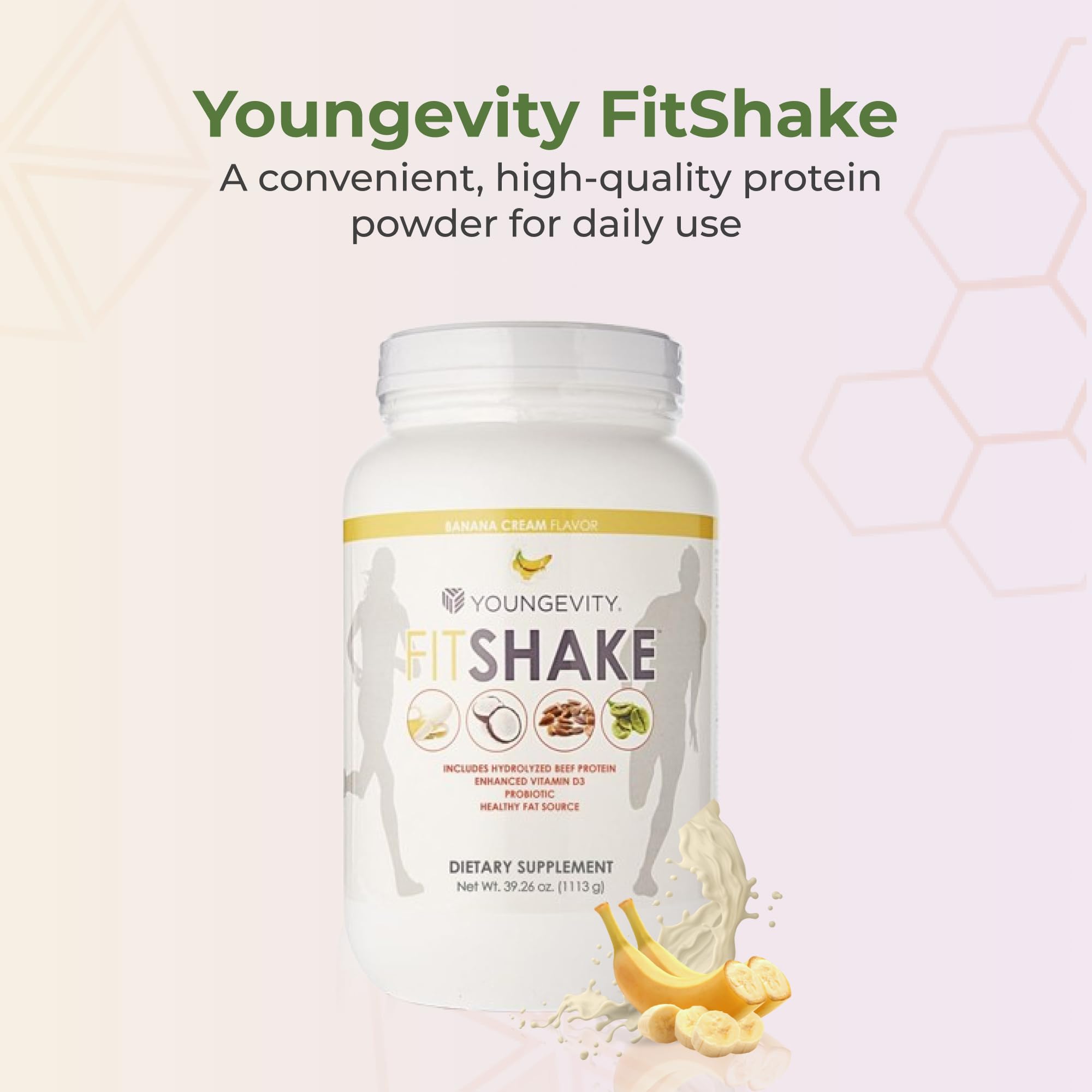 Nutrition label showing 20g protein per serving