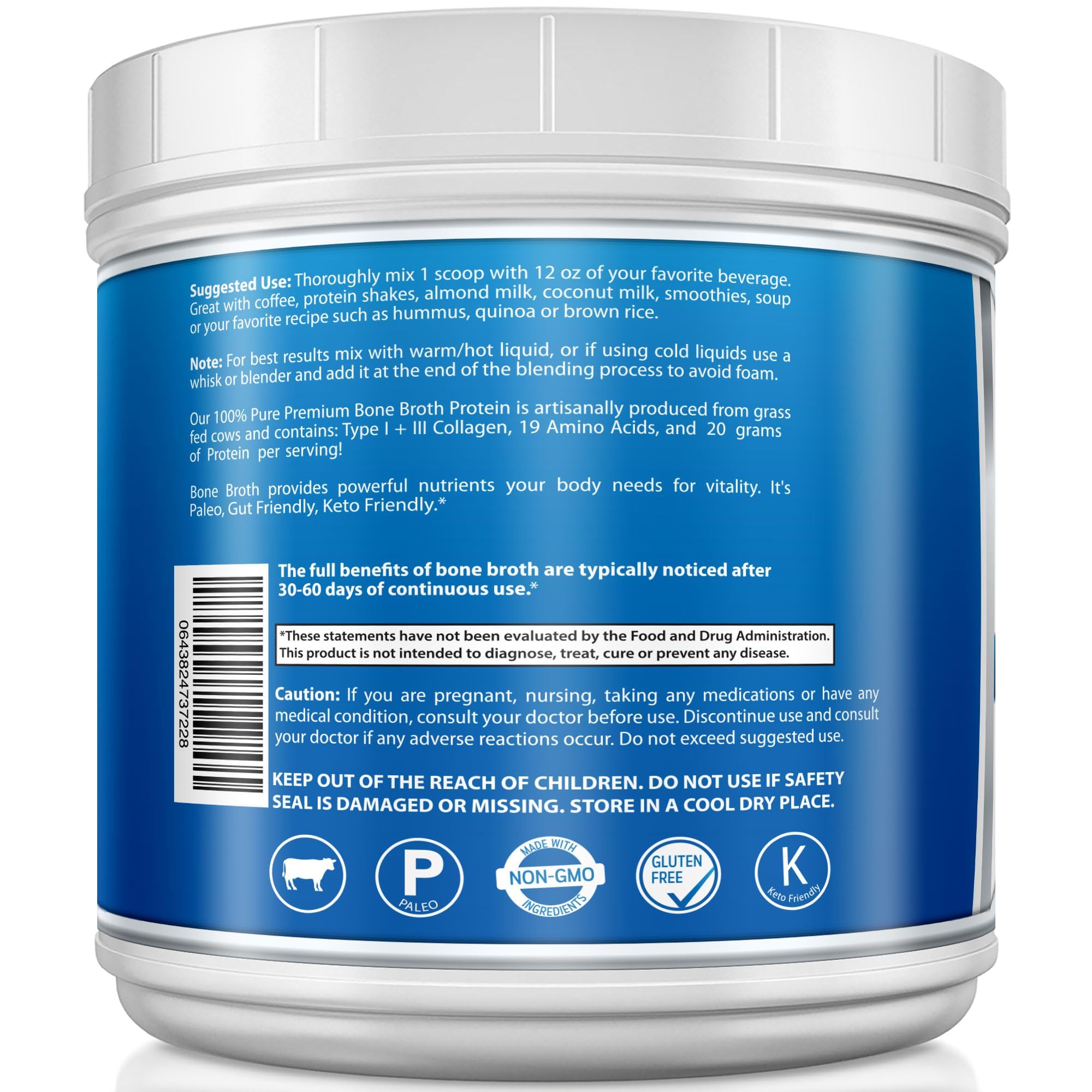 YounGlo Research collagen-gelatin-ingredient map showing key components for paleo-friendly nutrition.