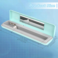 Blue YourMate UVC case with USB-C port and battery compartment