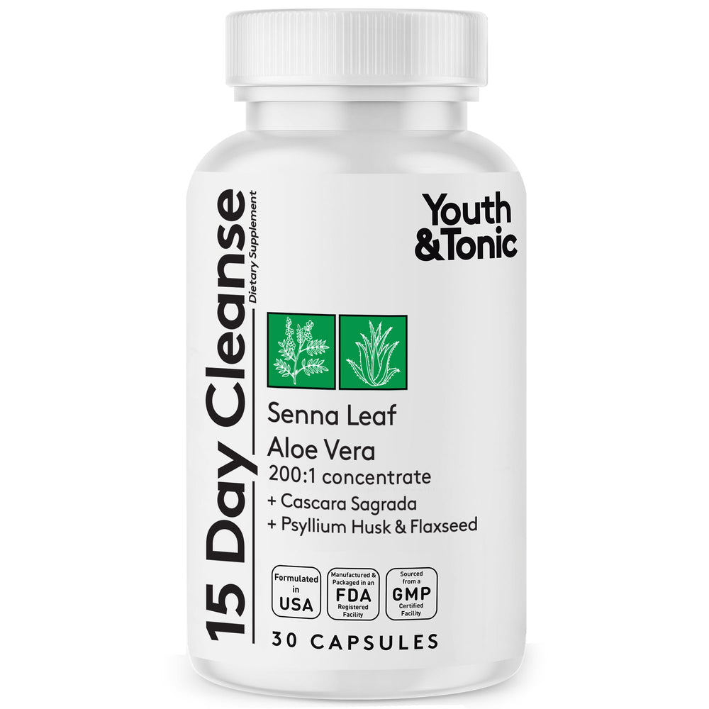 Product hero image of Youth & Tonic 15 Day Cleanse bottle with 30 pills