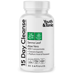 Product hero image of Youth & Tonic 15 Day Cleanse bottle with 30 pills