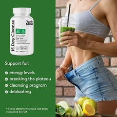 Herbal blend with aloe vera, senna leaf and cascara sagrada