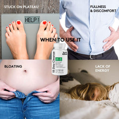 Youth & Tonic 15 Day Colon Cleanser bottle showing gut comfort potential.