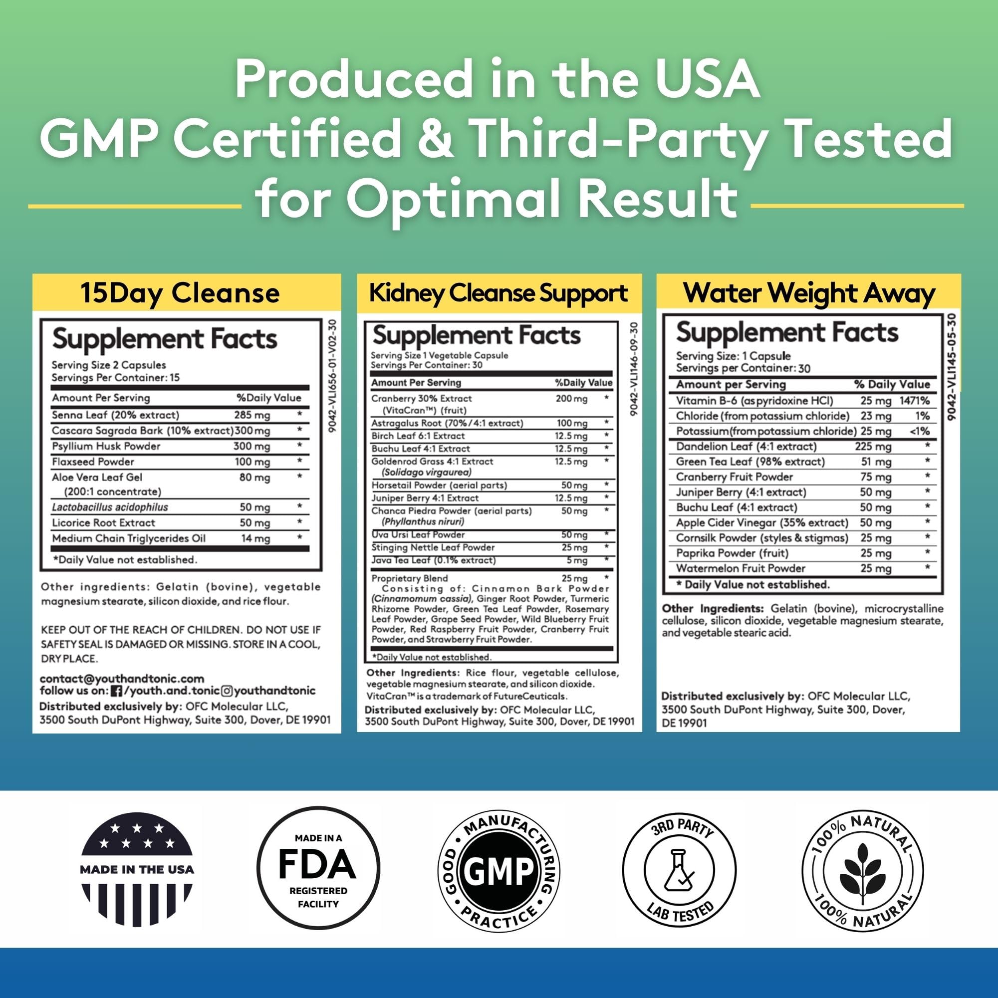 Capsules spilled on a clean surface with fresh herbs