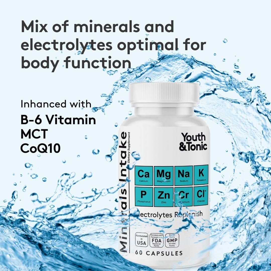Youth & Tonic minerals-refill capsules show minerals for daily balance