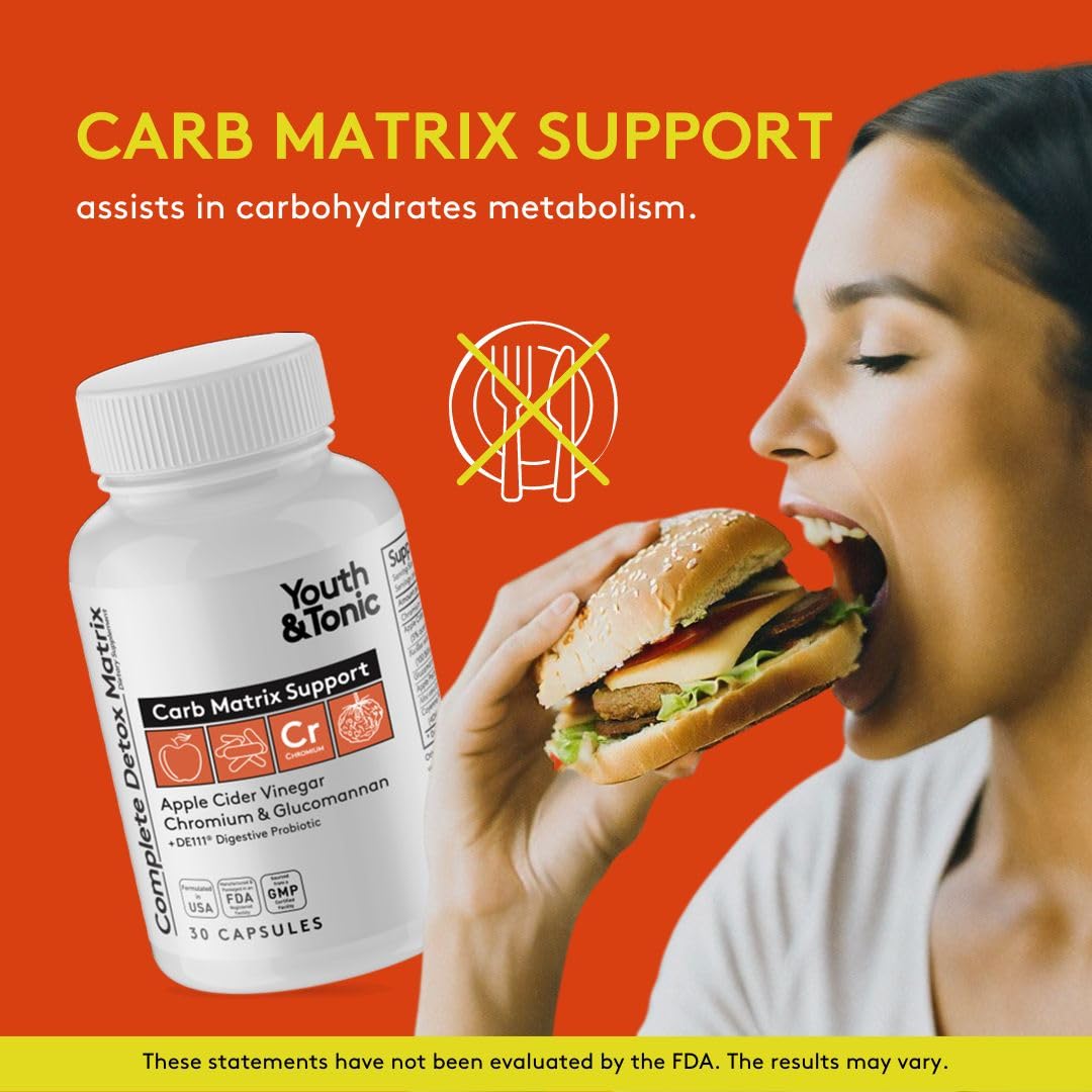 Youth & Tonic psyllium husk fiber capsules emphasizing digestive regularity