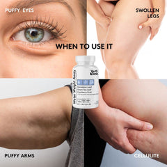Youth & Tonic Water Weight Away pills closeup for puffiness relief potential.