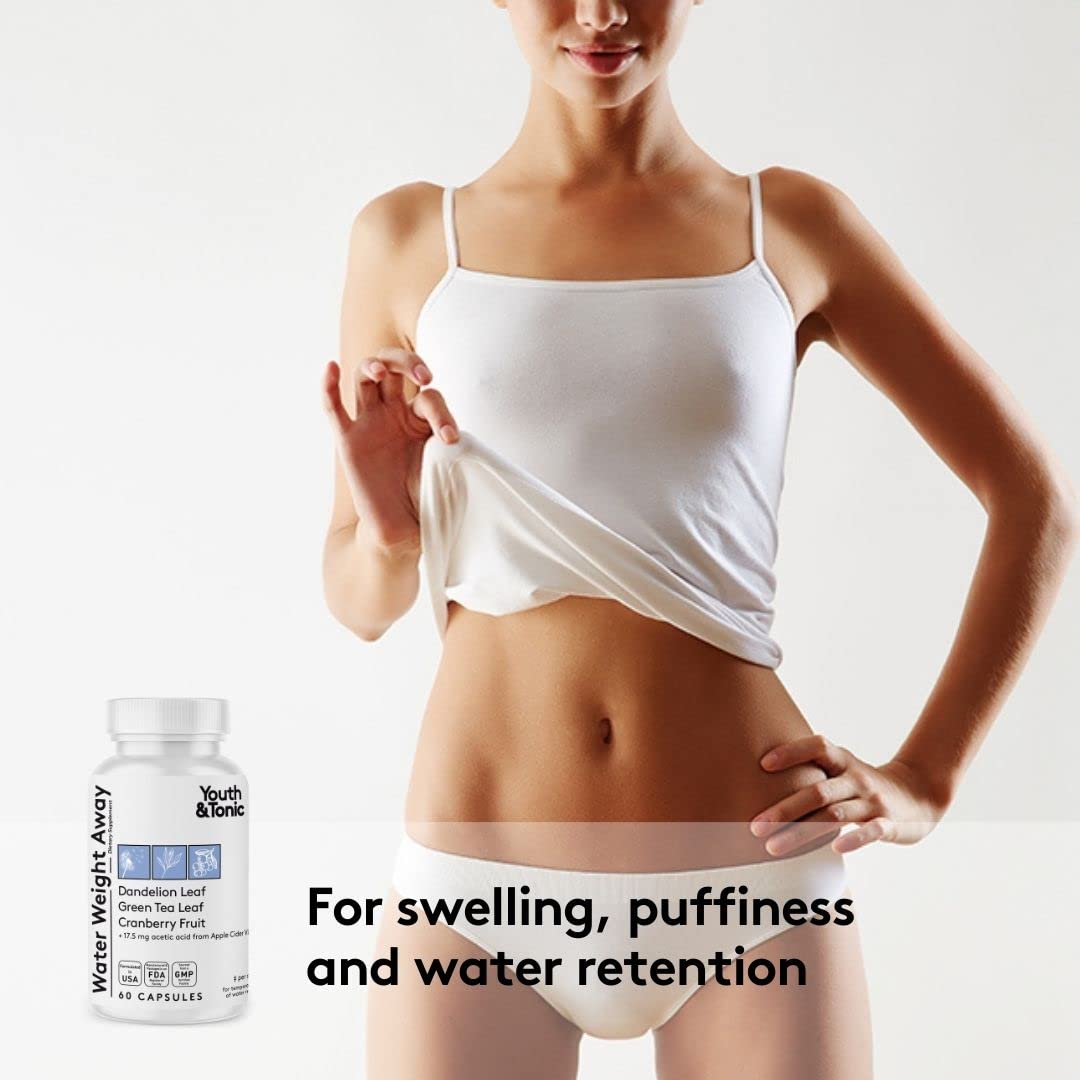 Diuretic water-weight support with dandelion and apple cider vinegar