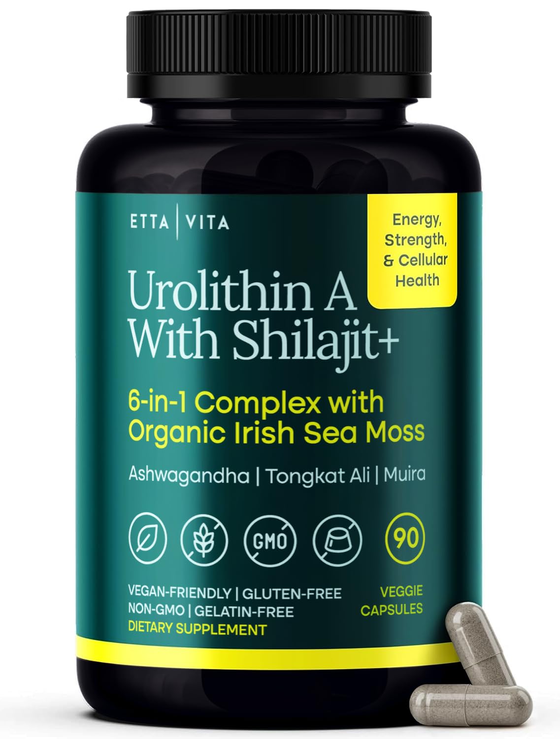 Front view of Youthful Urolithin-A Complex bottle